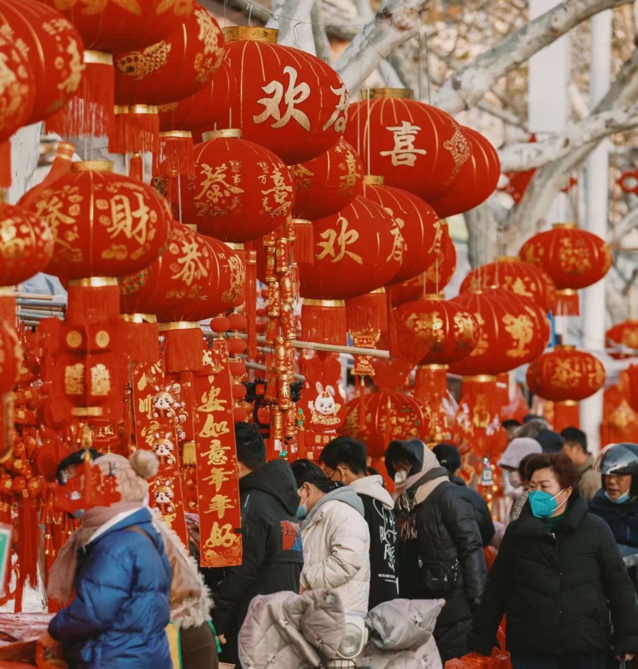 Red lanterns hanging during Chinese Spring Festival.jpg